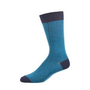 Mini Geometric Dress Cotton Crew Men's Socks